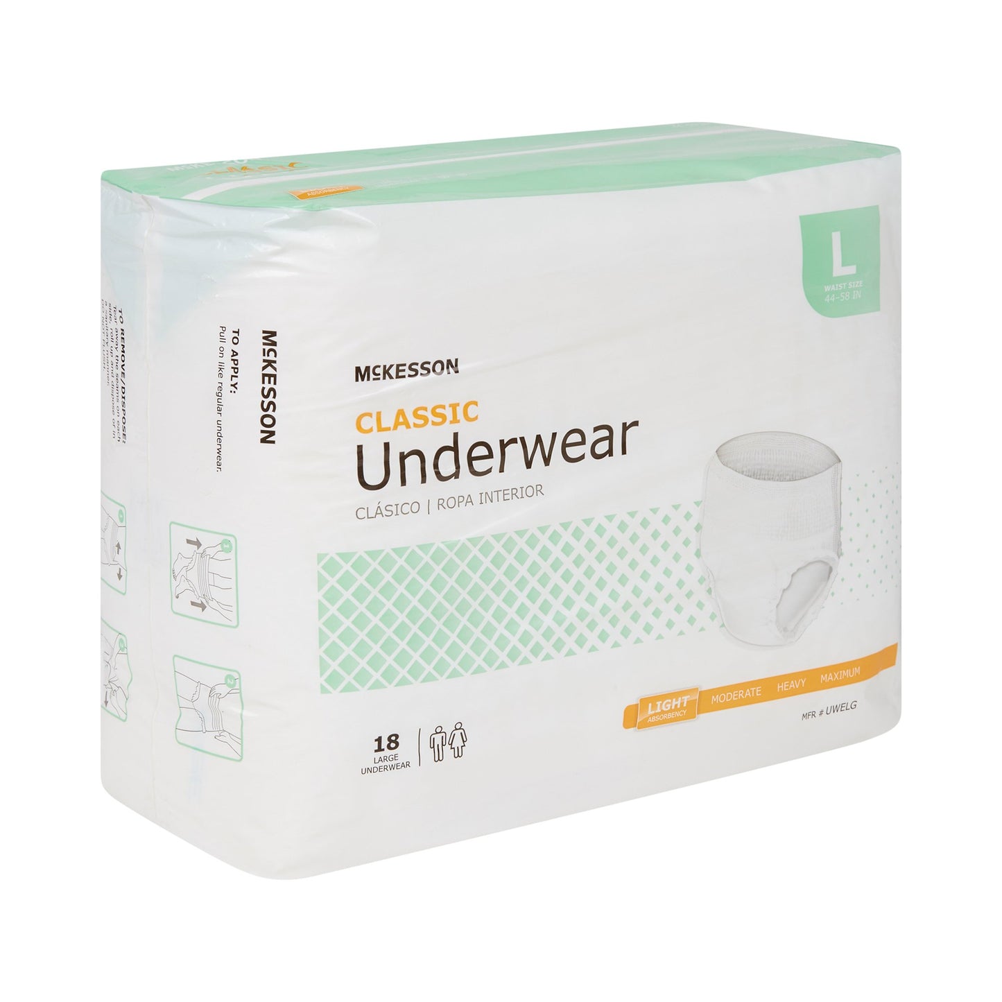 UNDERWEAR, CLASSIC LG 44-58 (18/BG 4BG/CS)