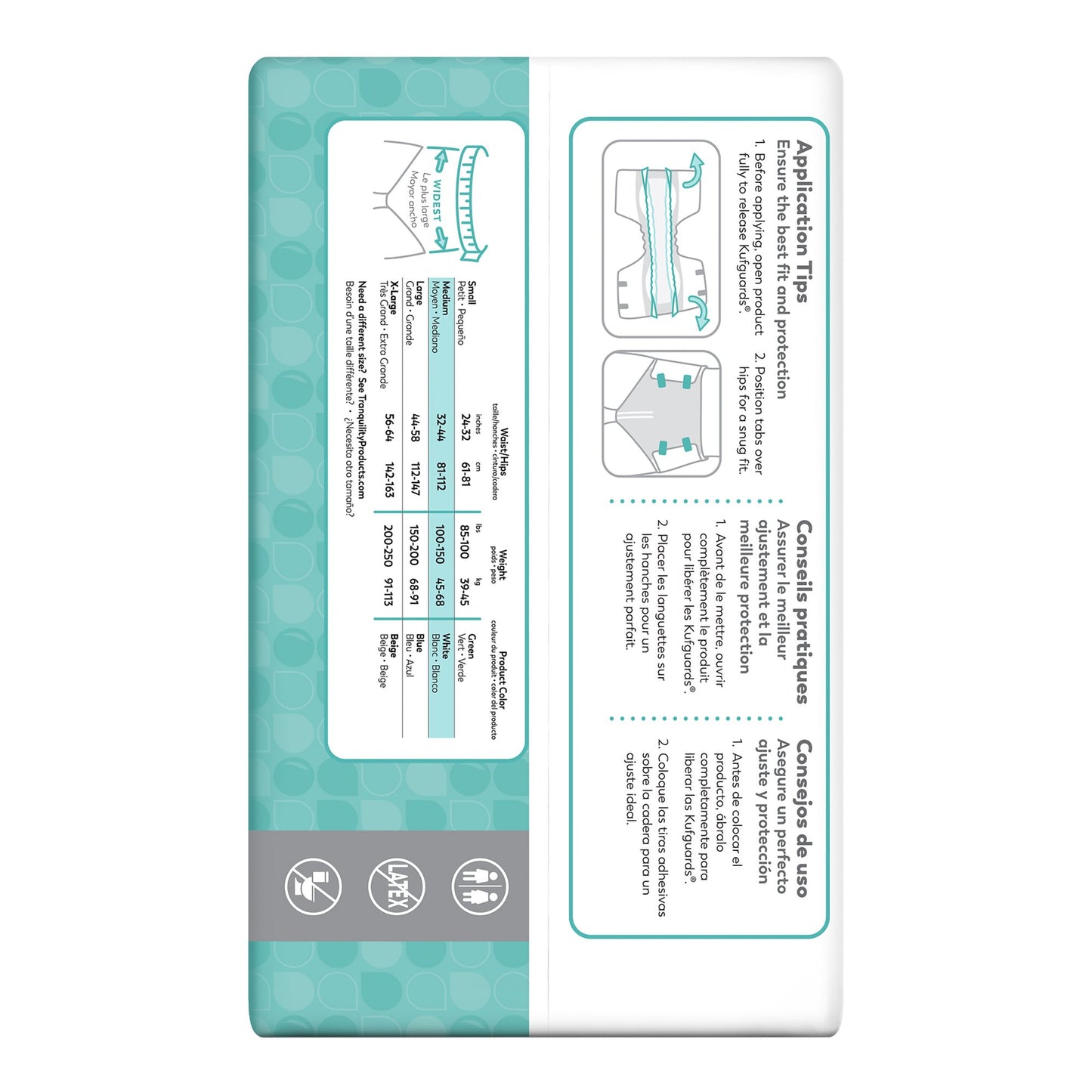 BRIEF, INCONT TRANQUILITY HVY ABSRB MED (12/BG 8BG/CS)