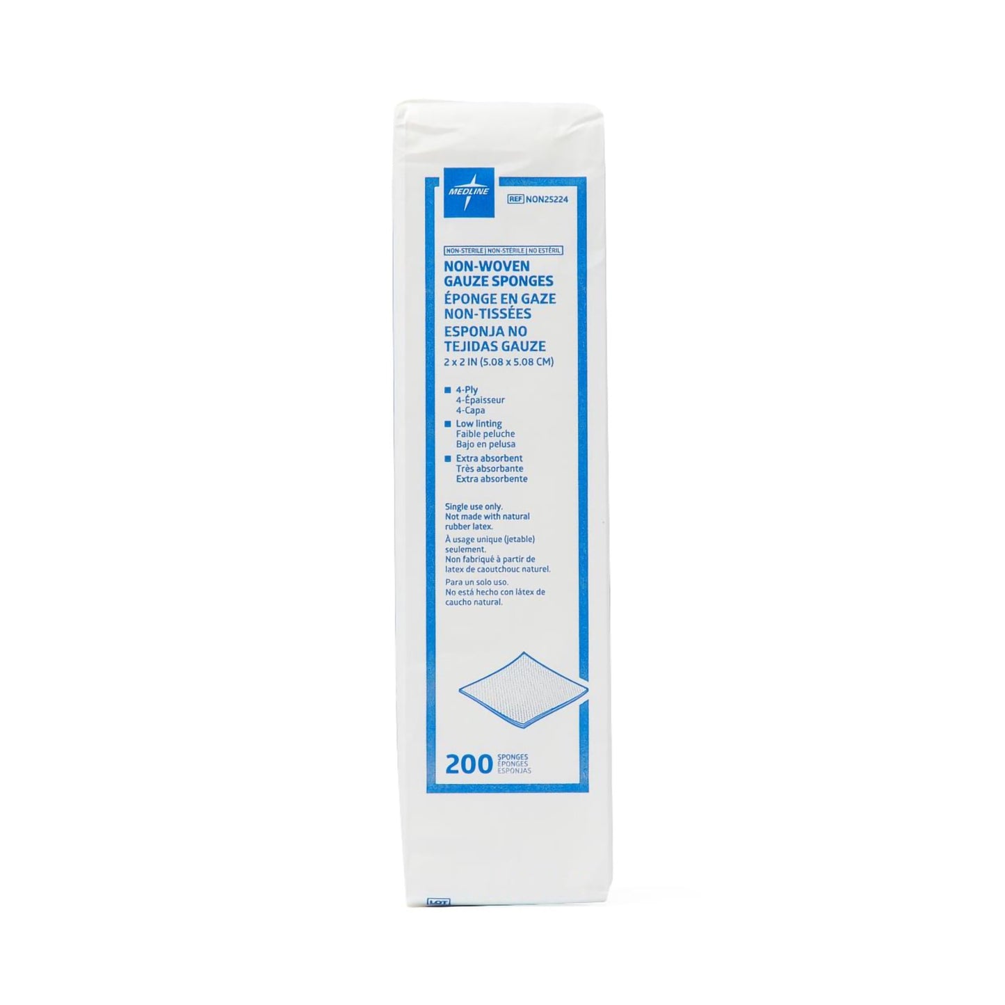 SPONGE, GAUZE AVANT 4PLY N/S 2"X2" (200/BG 40BG/CS)