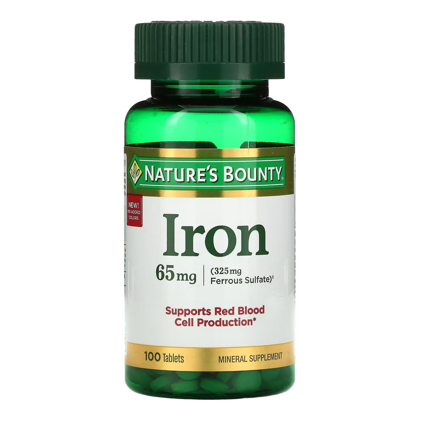 IRON, TAB 65MG (100/BT)