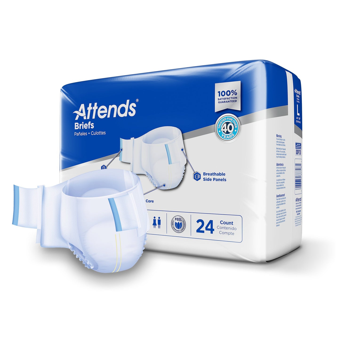 BRIEF, ATTENDS CARE ADVANCED LG (24/BG 3BG/CS)