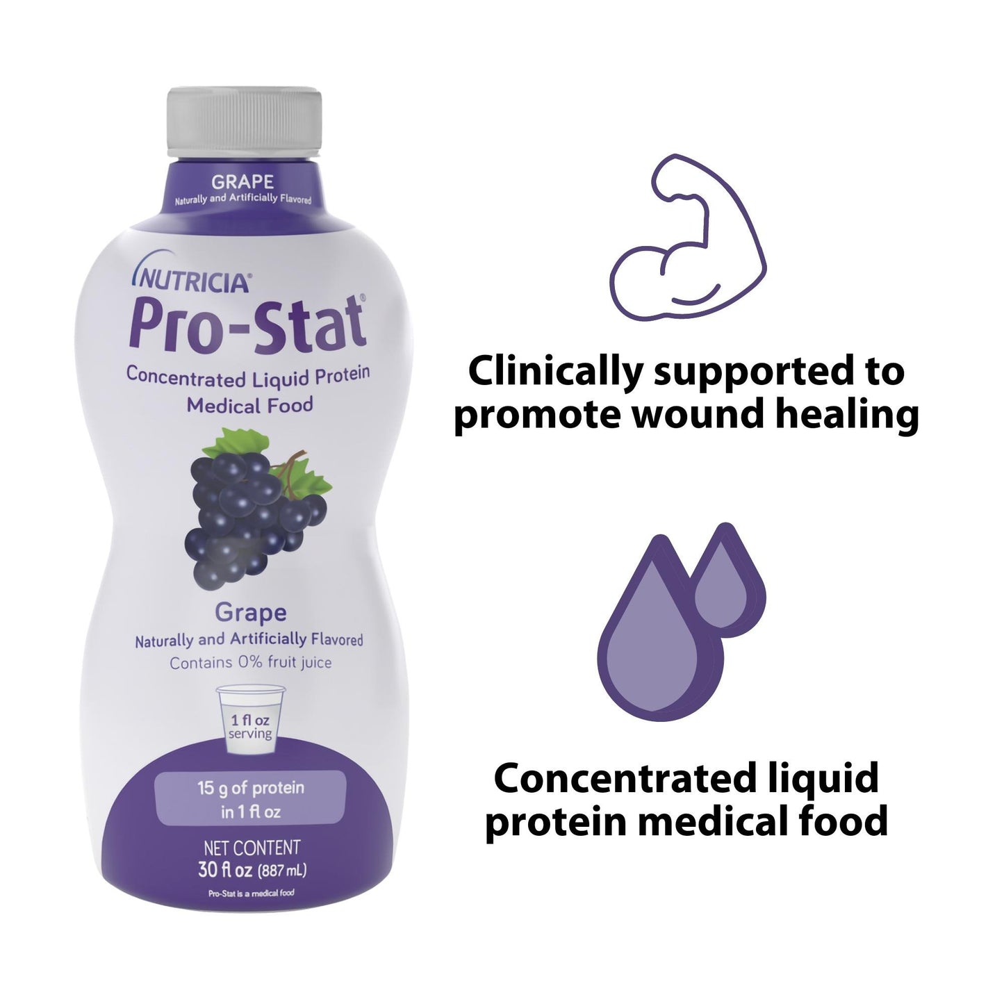 PRO-STAT SF, GRAPE 30OZ (6/CS)MEDNUT