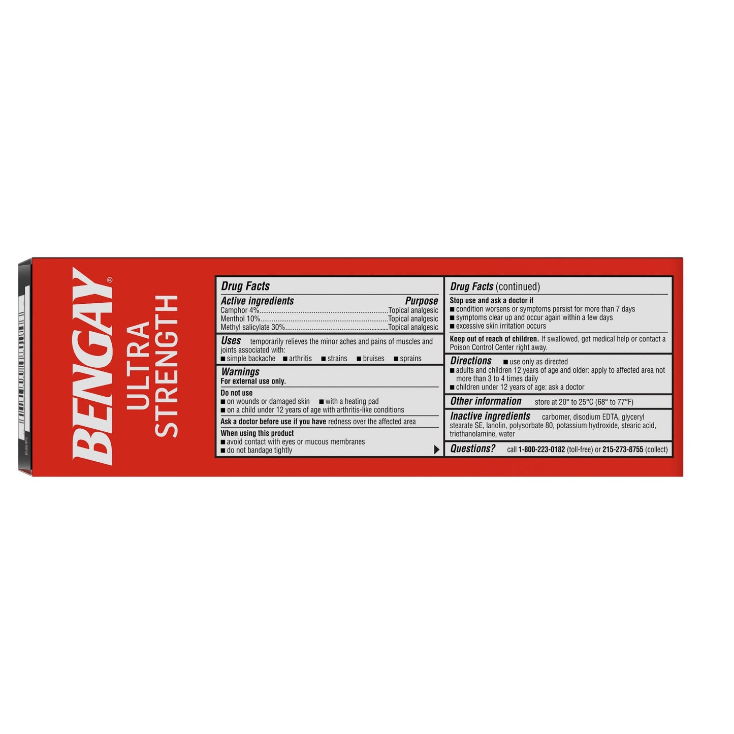 BENGAY, ULTRA STRENGTH 4OZ (36/CS)