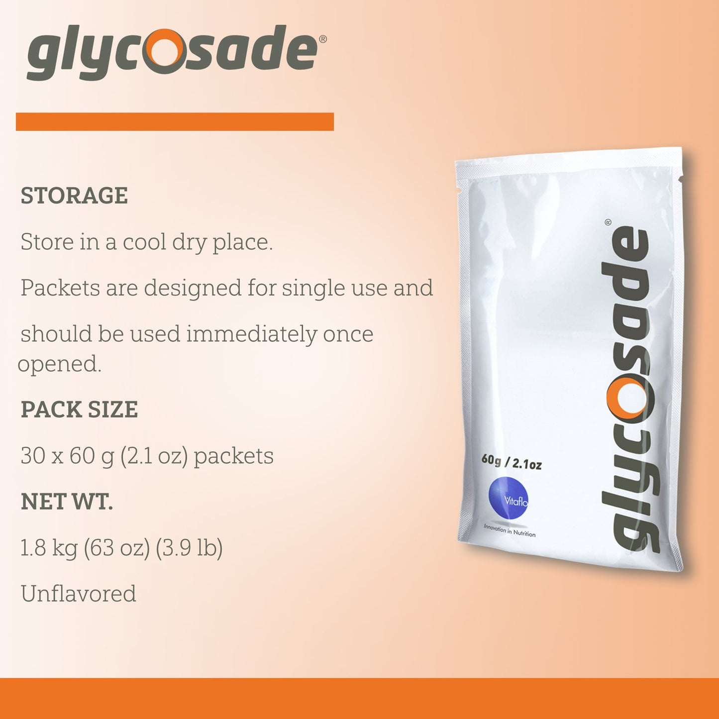 GLYCOSADE, PACKET 60GM (30/BX)