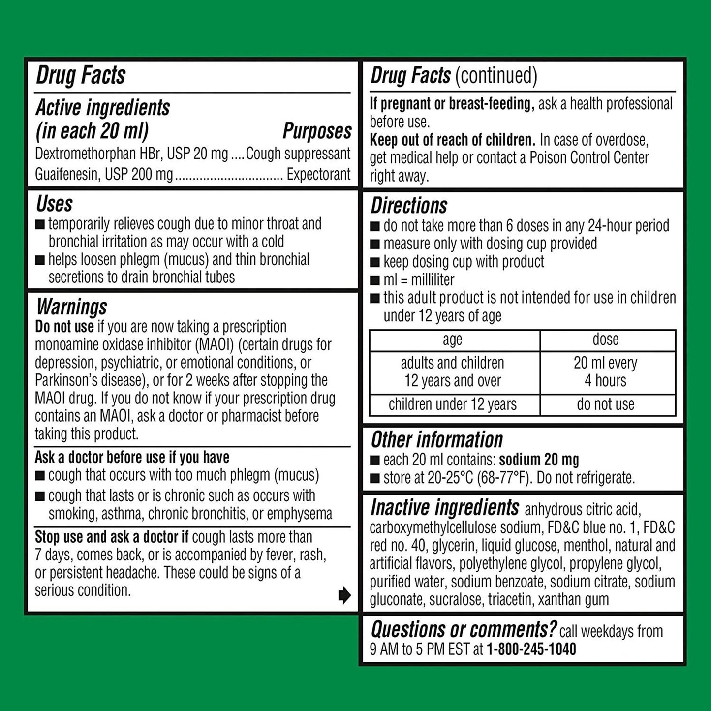 ROBITUSSIN DM, SYRP ADLT COUGH-CHEST RASPBERRY 4OZ