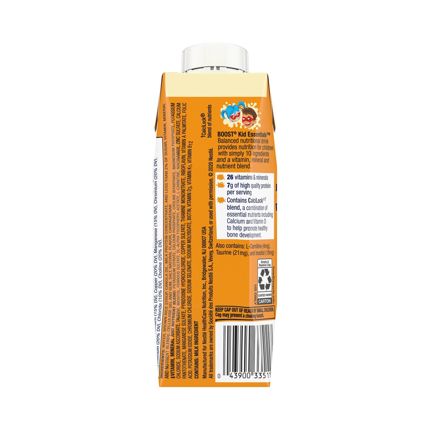 BOOST, KID ESSENTIALS VANILLA VORTEX 8OZ (24/CS)