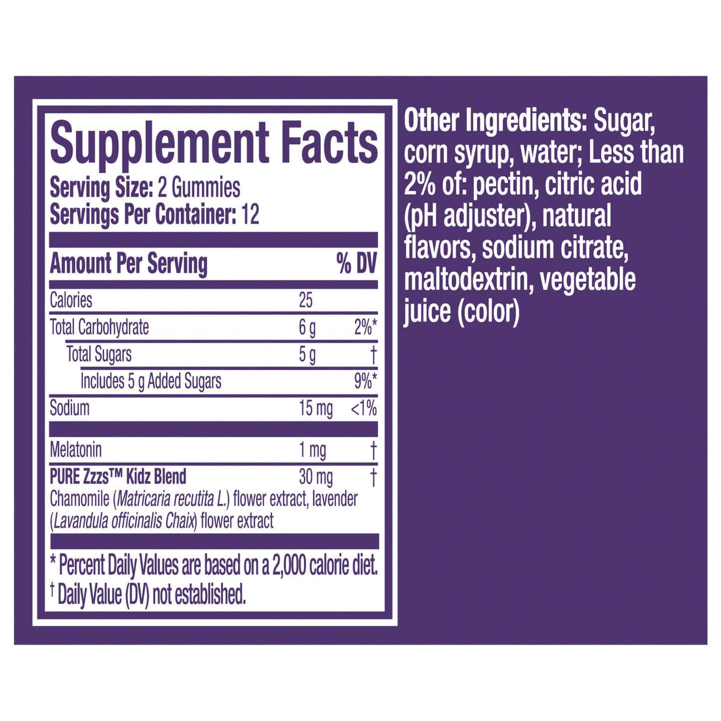 VICKS, GUMMY PURE ZZZS KIDS NAT BERRY (24/BT)