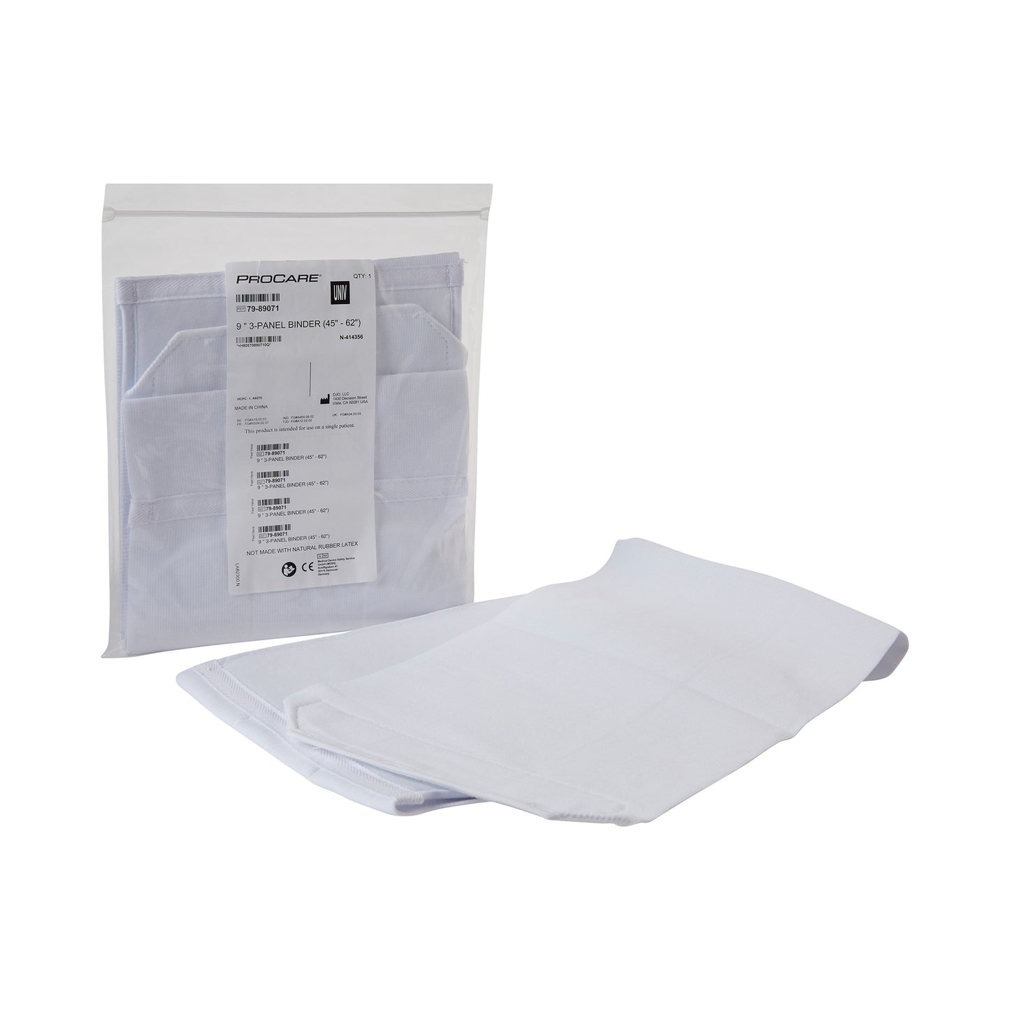 BINDER, 3PANEL 9" 45"-62" UNIV