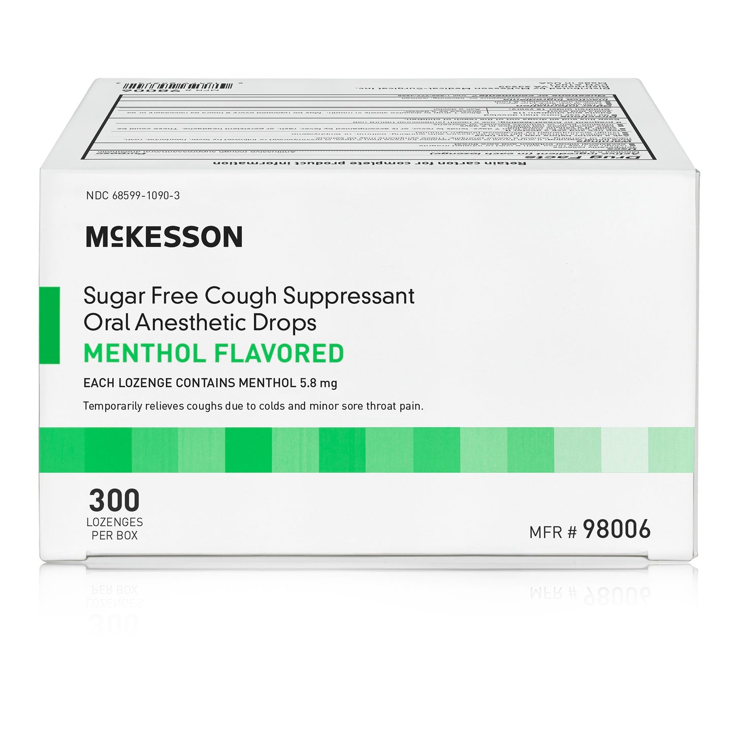 LOZENGE, COUGH SUPPRESS SUG-FREE MENTHOL (300/BX 12BX/CS)
