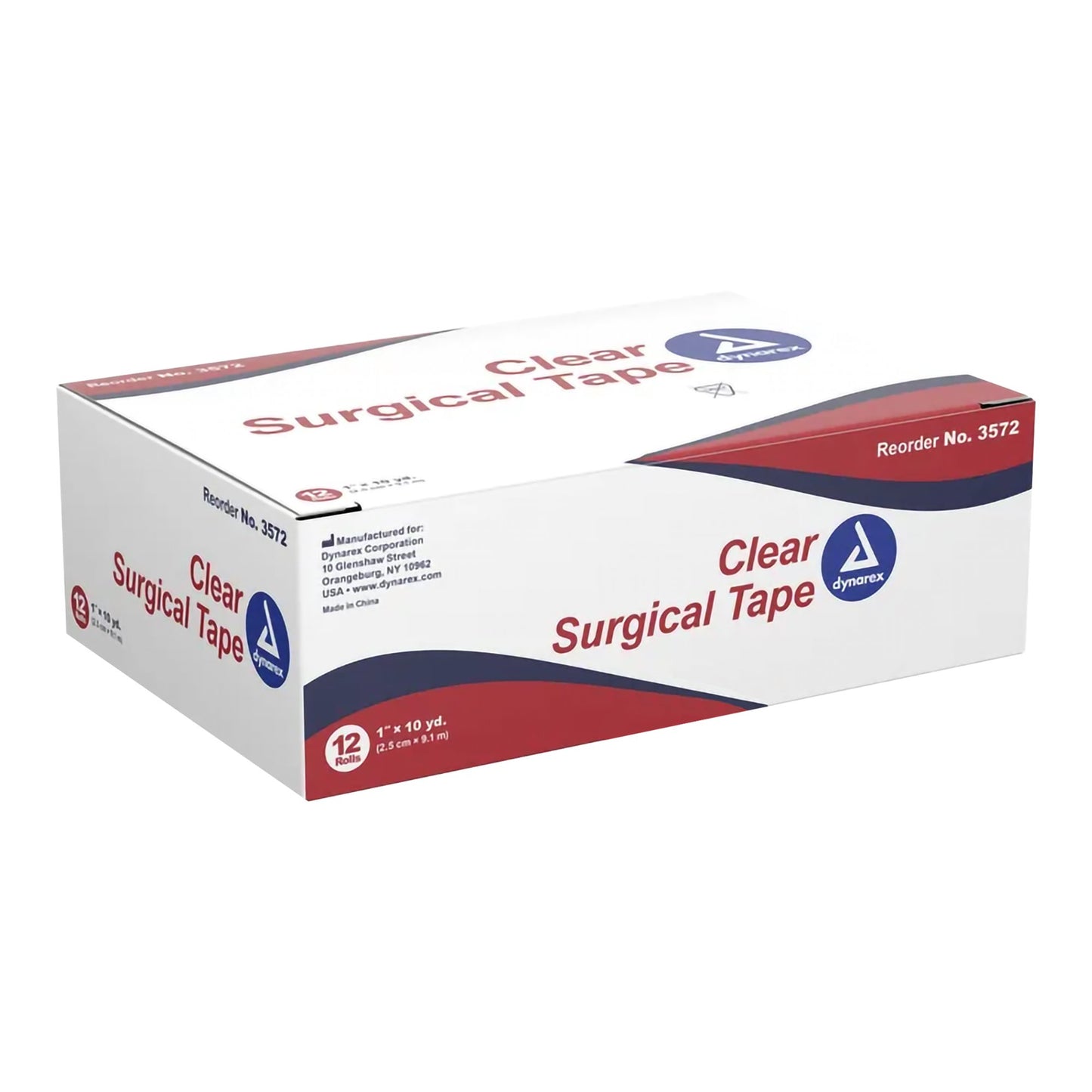 TAPE, SURG TRANSPARENT 1"X10' (12/BX 12BX/CS)