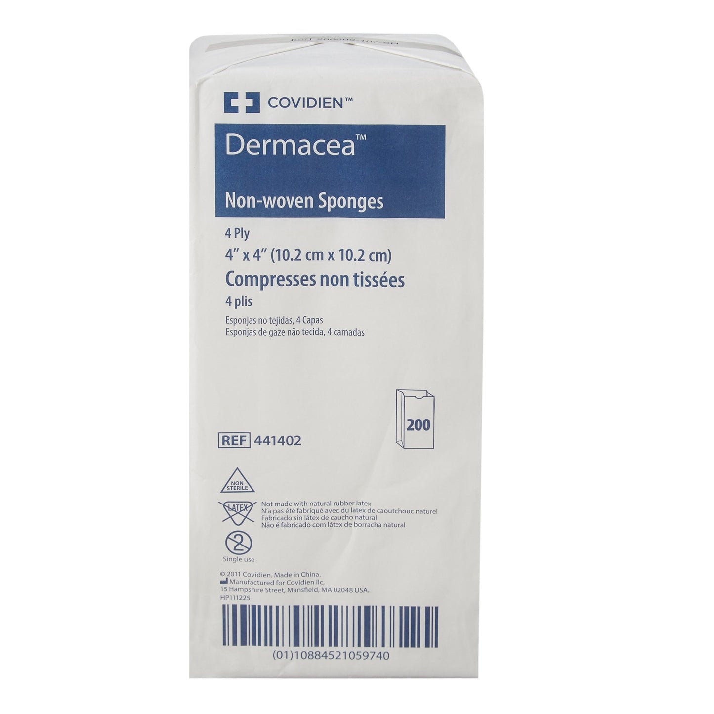 SPONGE, DERMACEA ALL PURP 4X4 4PLY (200/BG 10BG/CS) KENDAL