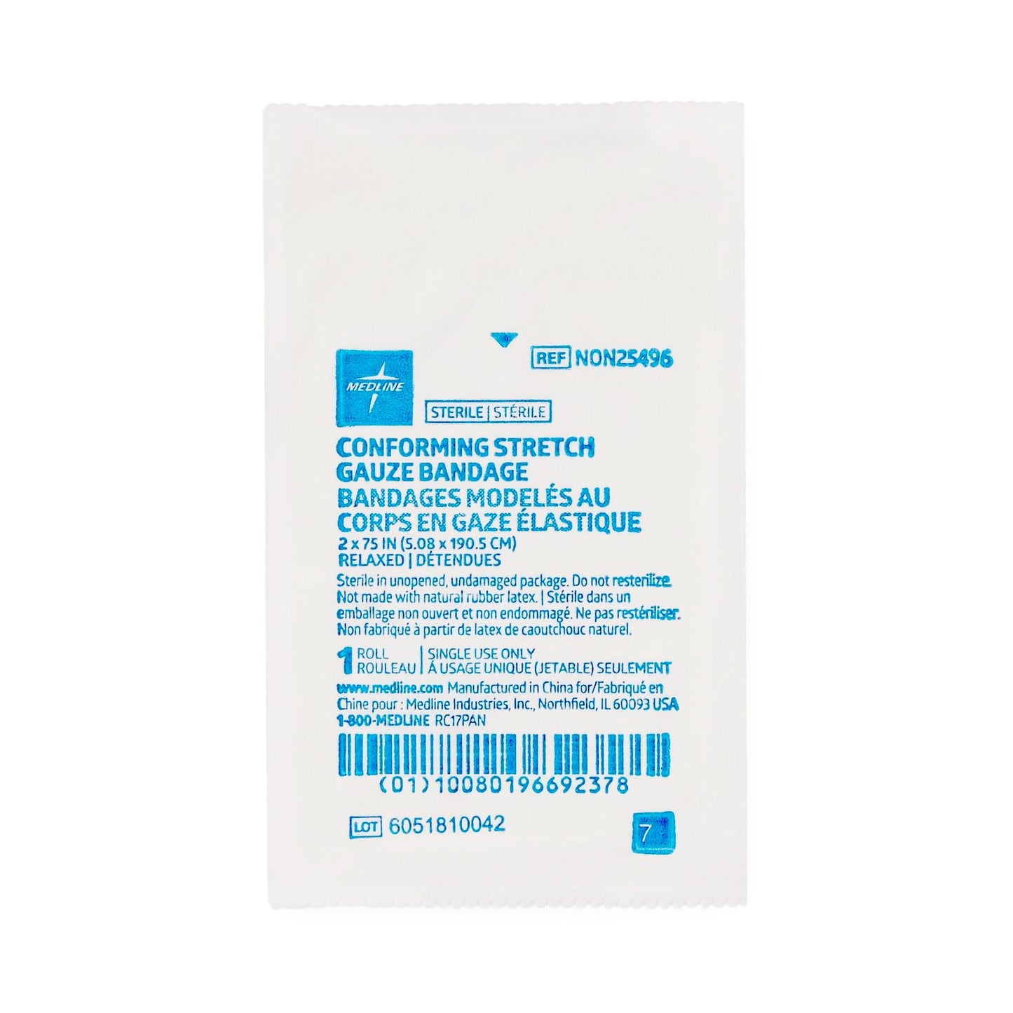 GAUZE, SOFTFORM ROLL STR LF 2"X75" (12/BX 8BX/CS)