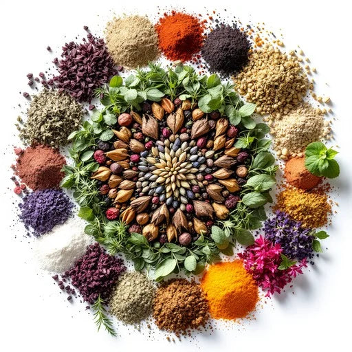 Herbs, Roots, Seeds & Spices