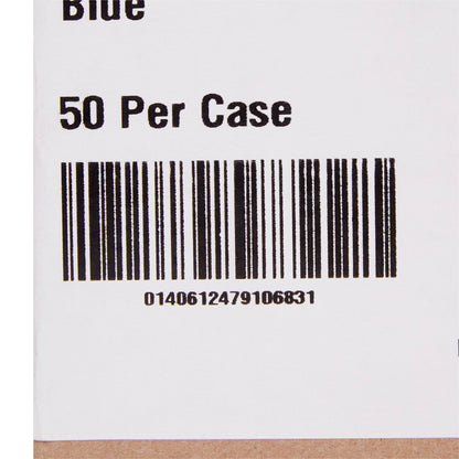 GOWN, EXAM T/P/T F/B OPN BLU 30X42 (50CS)