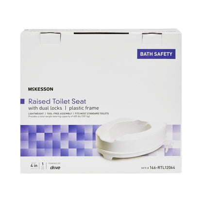 SEAT, TOILET RAISED W/O LID 400LBS