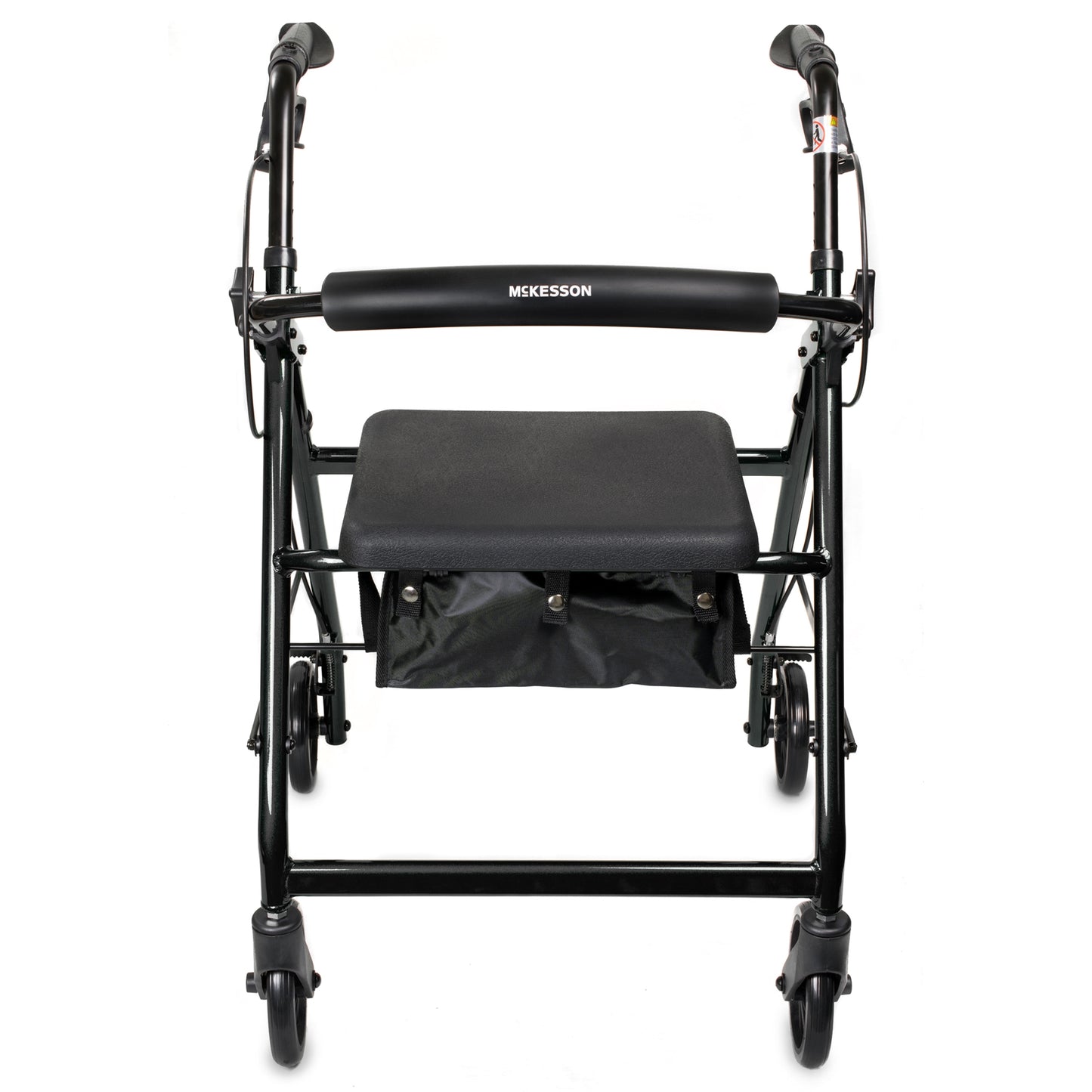 WALKER, ROLLATOR LTWT FOLDING ALUM W/6" WHLS BLK 300LB