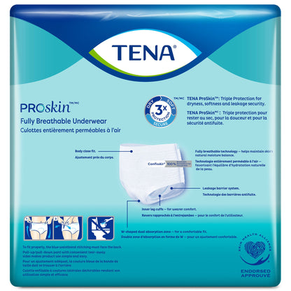 UNDERWEAR, TENA EXTRA PROTECTIVE 2XLG (12/BG 4BG/CS)