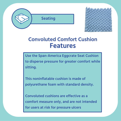 CUSHION, CONVOLUTED WC 18X16" (12/CS)
