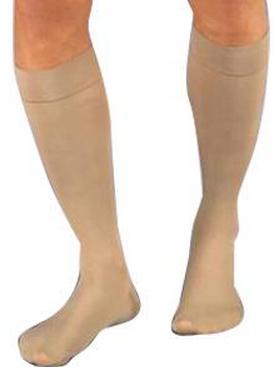 STOCKING, COMPRSN KNEE-HI 30-40MMHG CLSD TOE MED BLK