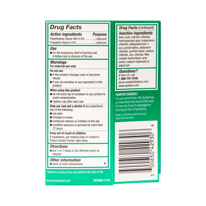 SYSTANE LUB EYE, DRP 0.3%-0.4%30ML