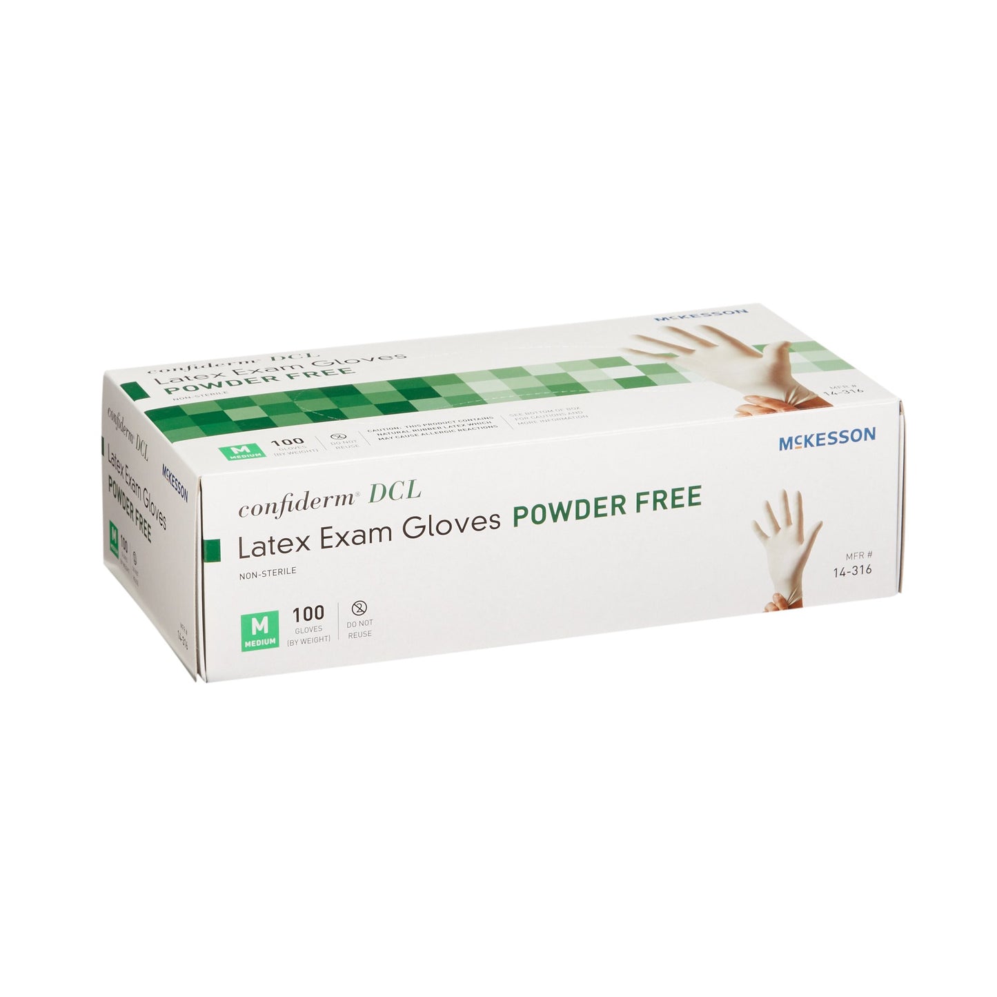 GLOVE, EXAM LTX MED N/S (100/BX 10BX/CS)
