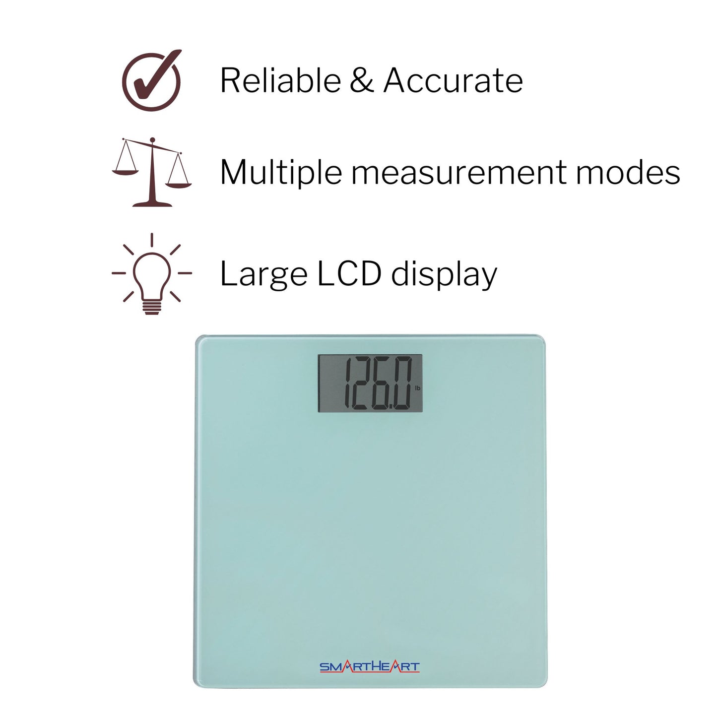 SCALE, DIGITAL SMARTHEART AUTO-ON 438LB CAPACITY (6/CS)