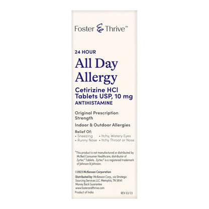 ALL DAY ALLERGY, TAB SM FT CETRIZINE 10MG (30/BT)