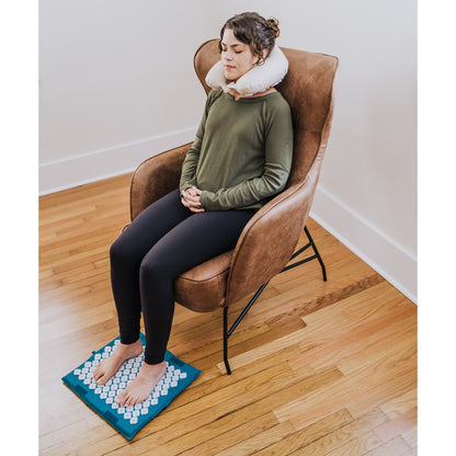 TRAVEL SET, ACUPRESSURE KANJO NECK PILLOW + FOOT MAT (10/CS)