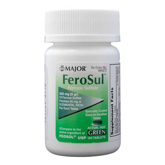 FEROSUL, TAB FC GRN 5GR 325MG (100/BT)