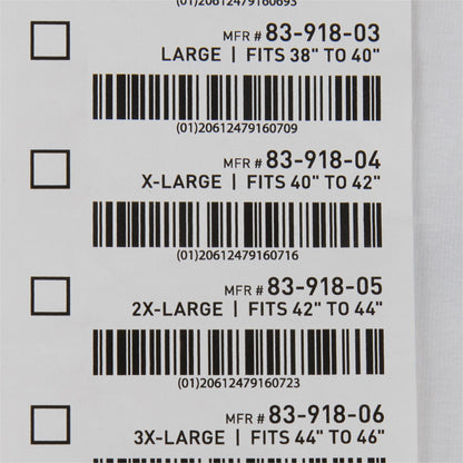 SUPPORT, SURGI-BRA BREAST COTTON WHT XLG LF