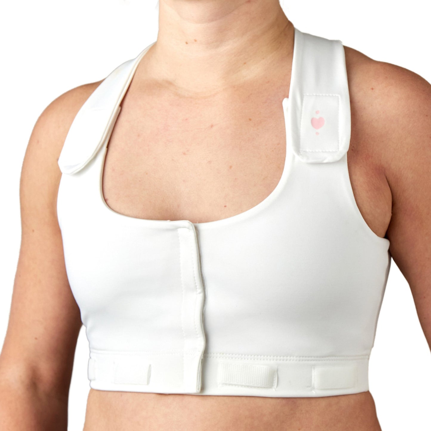 BRA, PST-OP LARISSA W/PCKT PUFF DRN TAB WHT XLG (36/CS)
