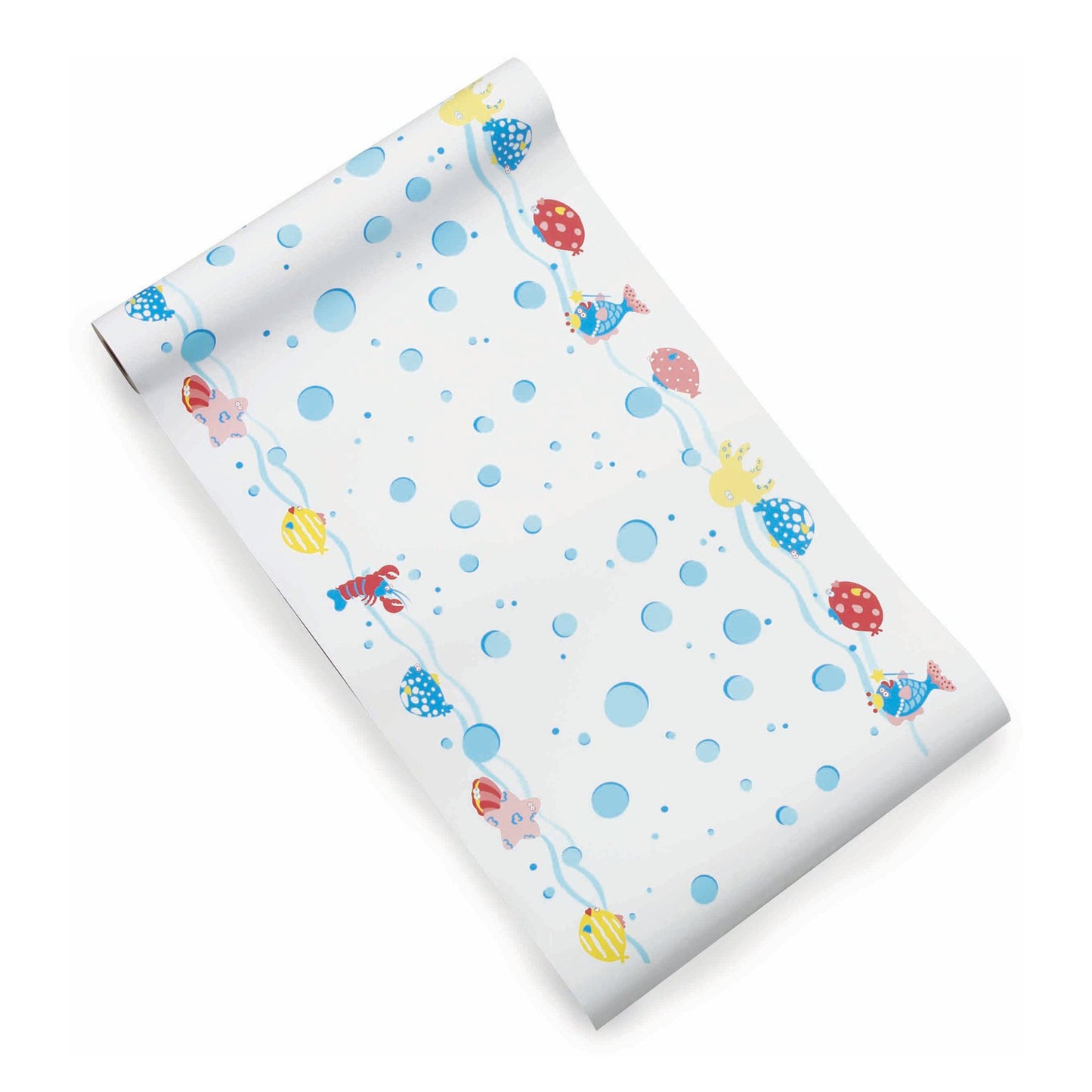 PAPER, TABLE CREPE SEA PRNT 18"X125' (6/CS)