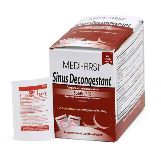 SINUS RELIEF, TAB 10MG (100/BX24BX/CS)