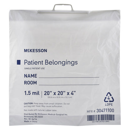 BAG, PAT HNDL 20X20X4 WHT (250/CS)