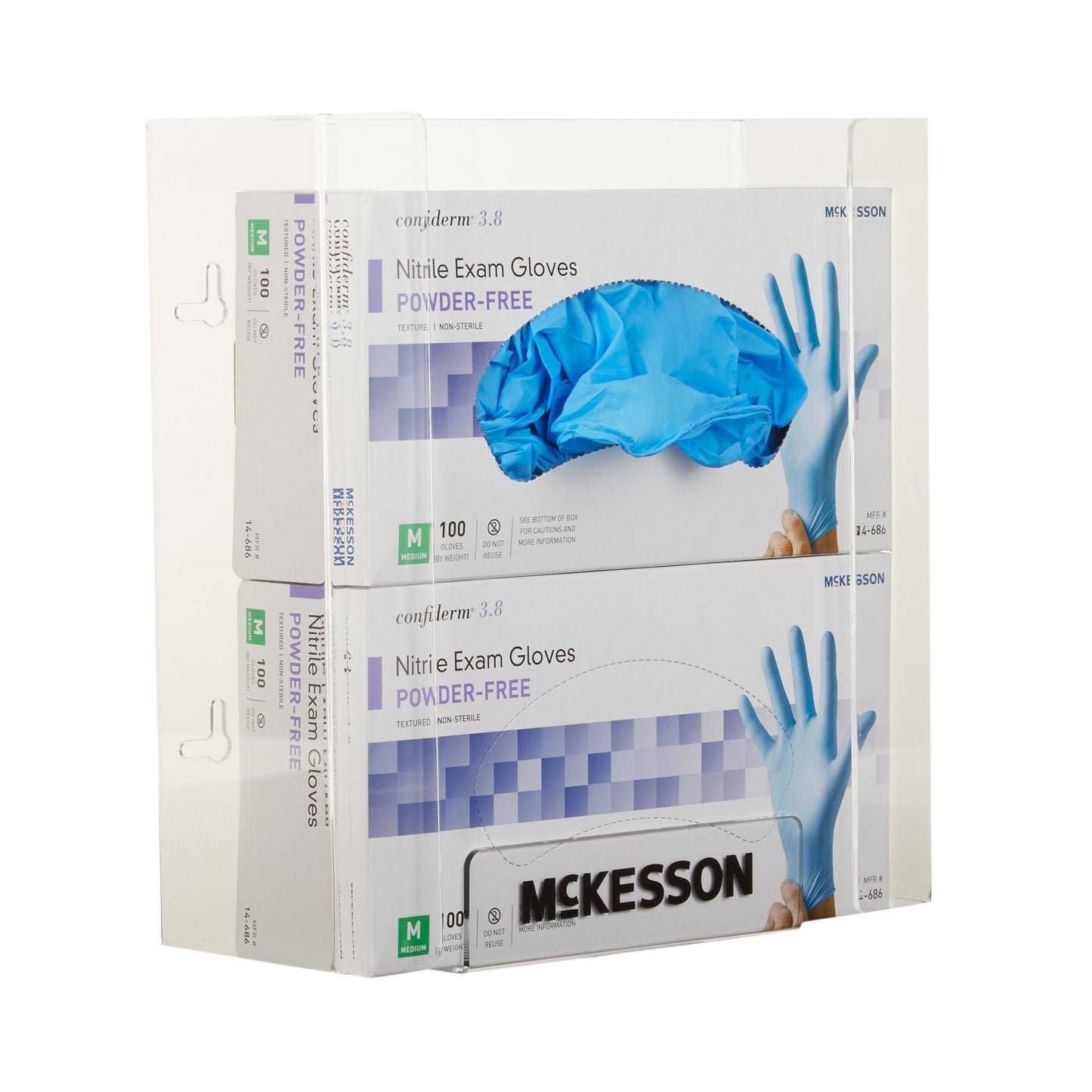 HOLDER, GLOVE BOX DBL CLR PLAS(10/CS)