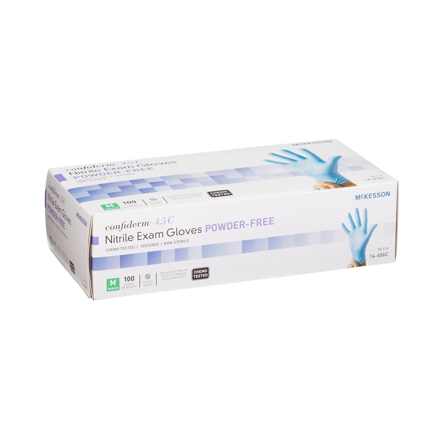 GLOVE, EXAM NTRL MED N/S CHEMO4.5C (100/BX 10BX/CS)