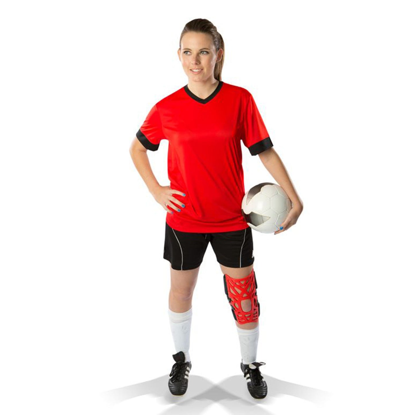 KNEE BRACE, REACTION BLK/BLU 3XLG