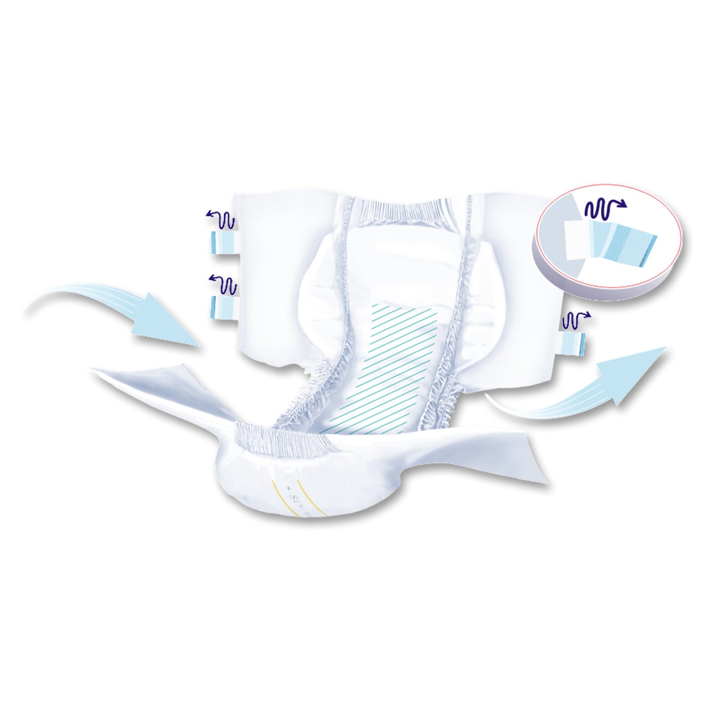 BRIEF, INCONT SENI SUPER XSM 16"-24" (25/PK 3PK/CS)