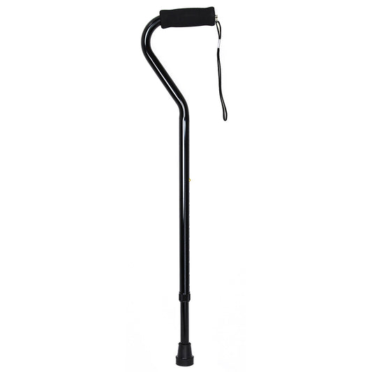 CANE, OFFSET ALUM BLK (6/CS) )