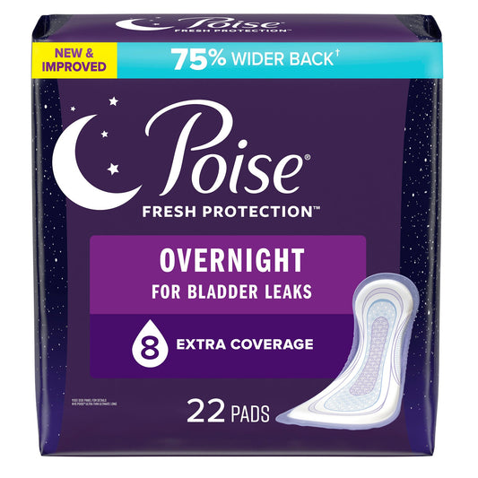 PAD, POISE X-COVERAGE FRESH PROTECTION LNG (22/PK 2PK/CS)