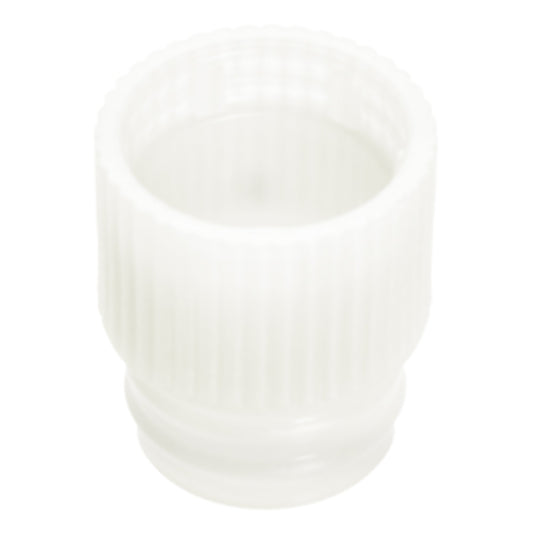 STOPPER, PLAS F/13MM TU WHT (1000/BG 10BG/CS)
