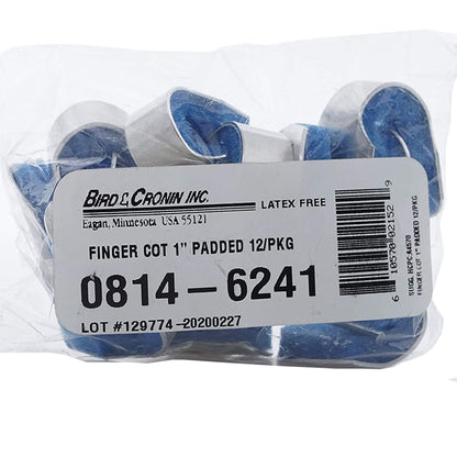 FINGER COT SPLINT, PADDED 1" (12/PK)
