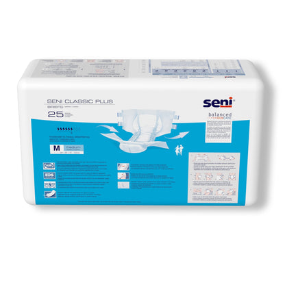 BRIEF, INCONT SENI CLASSIC PLUS MED 30"-43" (25/PK 4PK/CS)