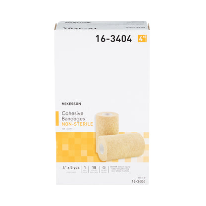 BANDAGE, COHESIVE N/S TAN 4" (18PK/CS)