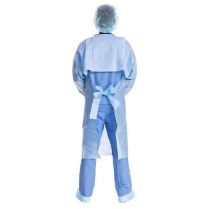 GOWN, IMP KNIT CUFF BLU (10/PK10PK/CS)