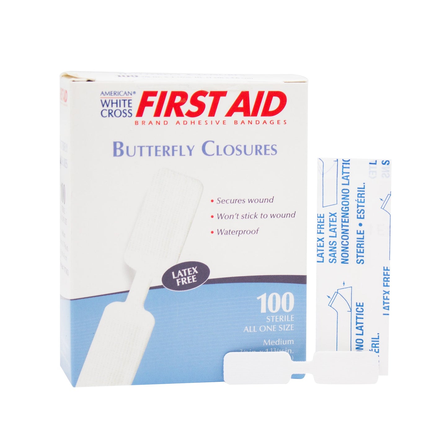 BANDAGE, ADHSV BUTTERFLY MD (100/BX) 197500 DERSCI