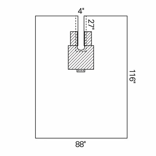 SHEET, BODY W/CNTRL 88"X116" (10/CS)