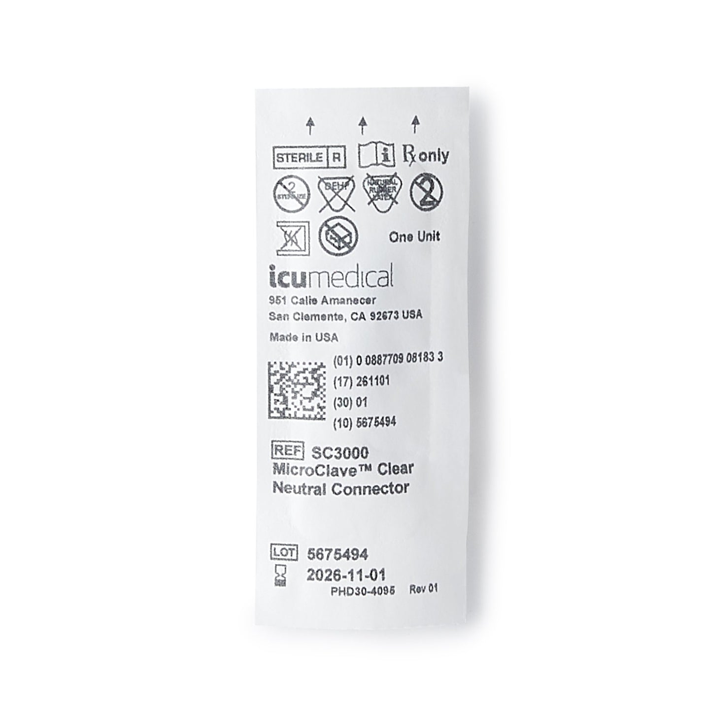 CONNECTOR, MICROCLAVE NEUTRAL (100/CS)