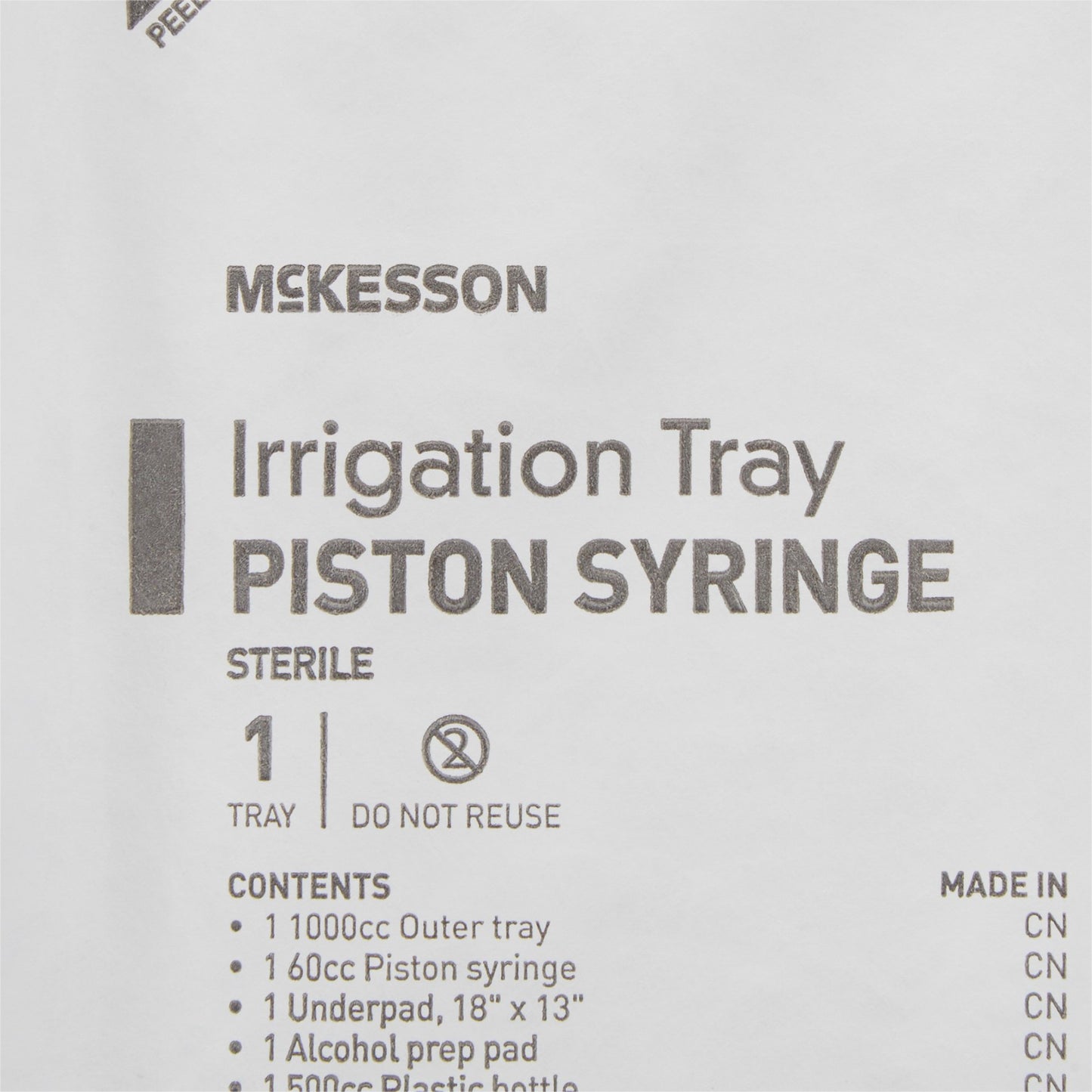 IRRIGATION TRAY, PISTON 60CC (20/CS)