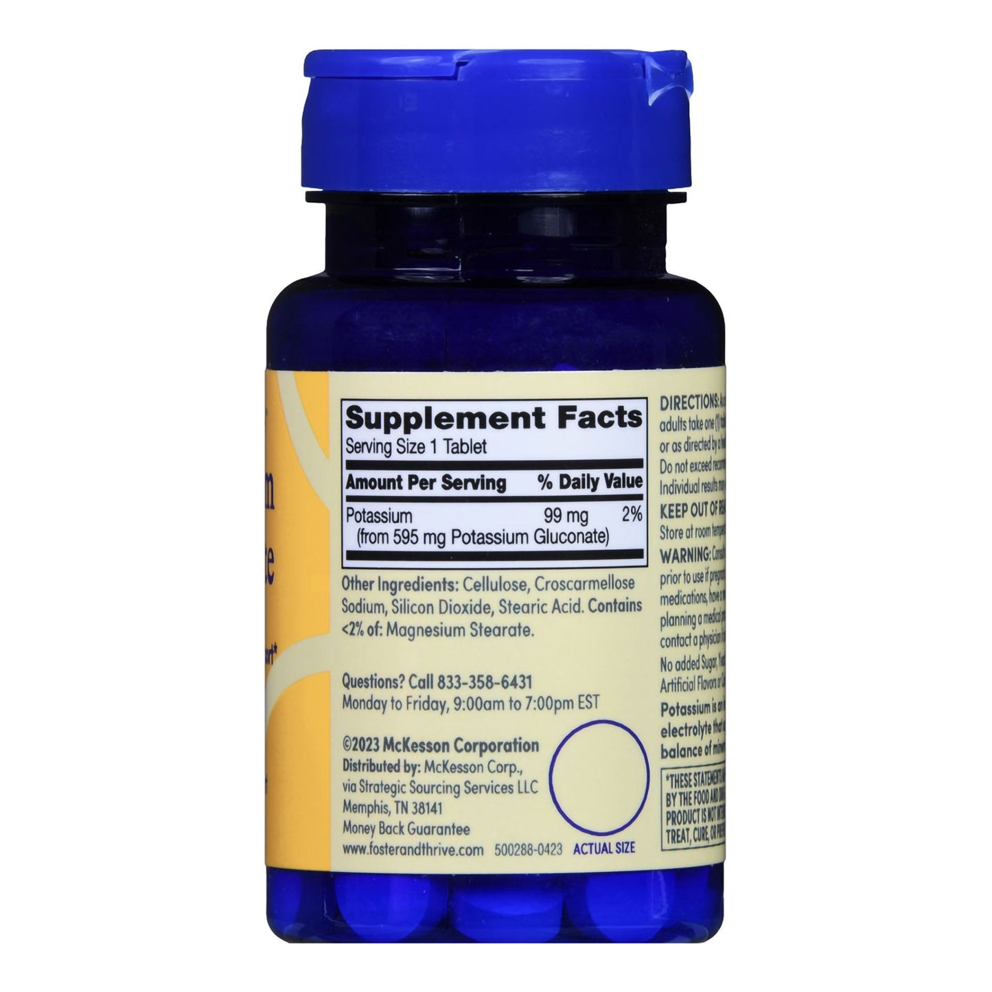POTASSIUM, TAB FT SM 99MG (100/BT)